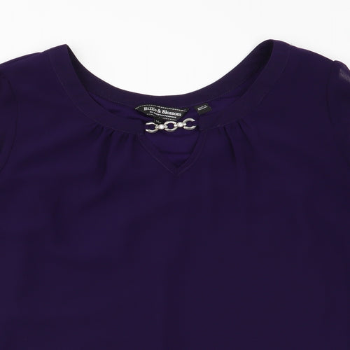 Dorothy Perkins Womens Purple   Basic Blouse Size 14
