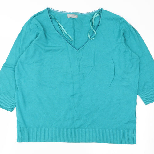 Per Una Womens Green   Pullover Jumper Size 22