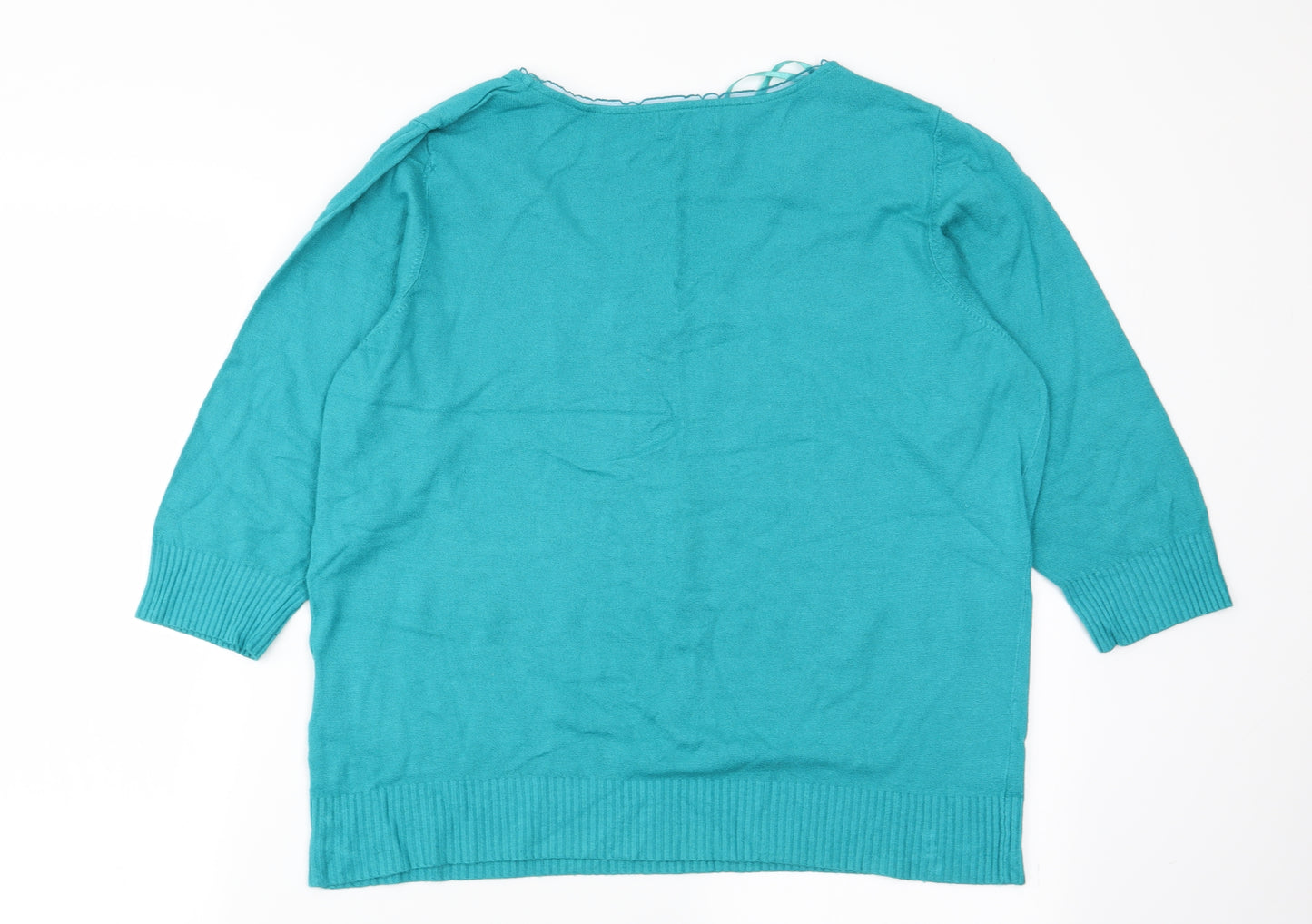 Per Una Womens Green   Pullover Jumper Size 22