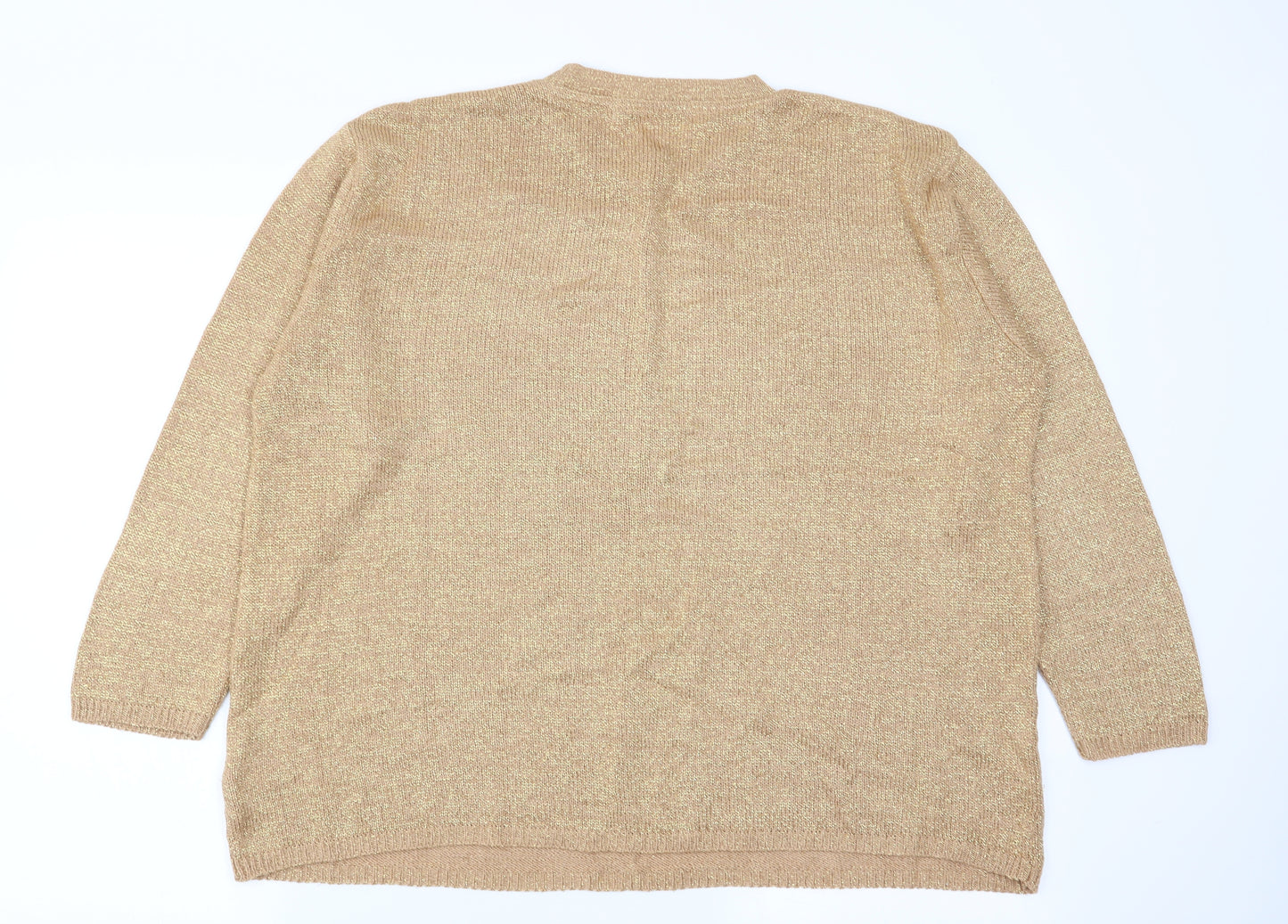 Berkertex Womens Gold   Pullover Jumper Size 18