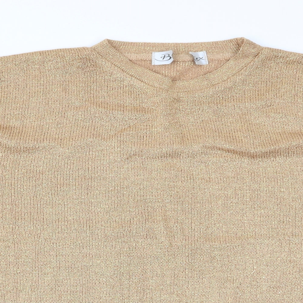 Berkertex Womens Gold   Pullover Jumper Size 18