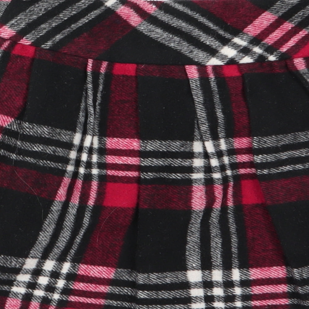 F&F Girls Multicoloured Check  Flare Skirt Size 6-7 Years