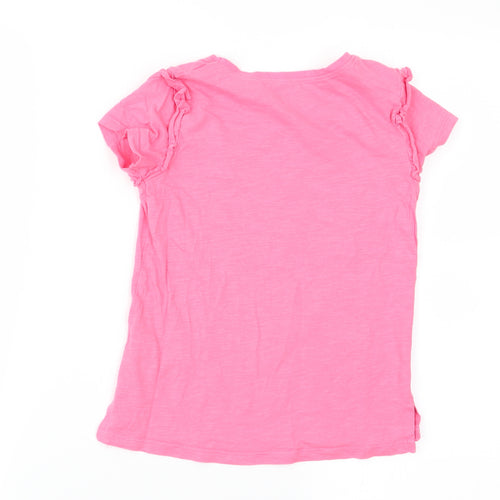 Matalan Girls Pink   Basic T-Shirt Size 7 Years