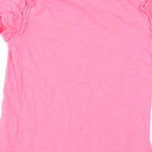 Matalan Girls Pink   Basic T-Shirt Size 7 Years