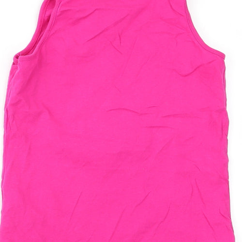 pep and co Girls Pink   Basic Tank Size 7-8 Years