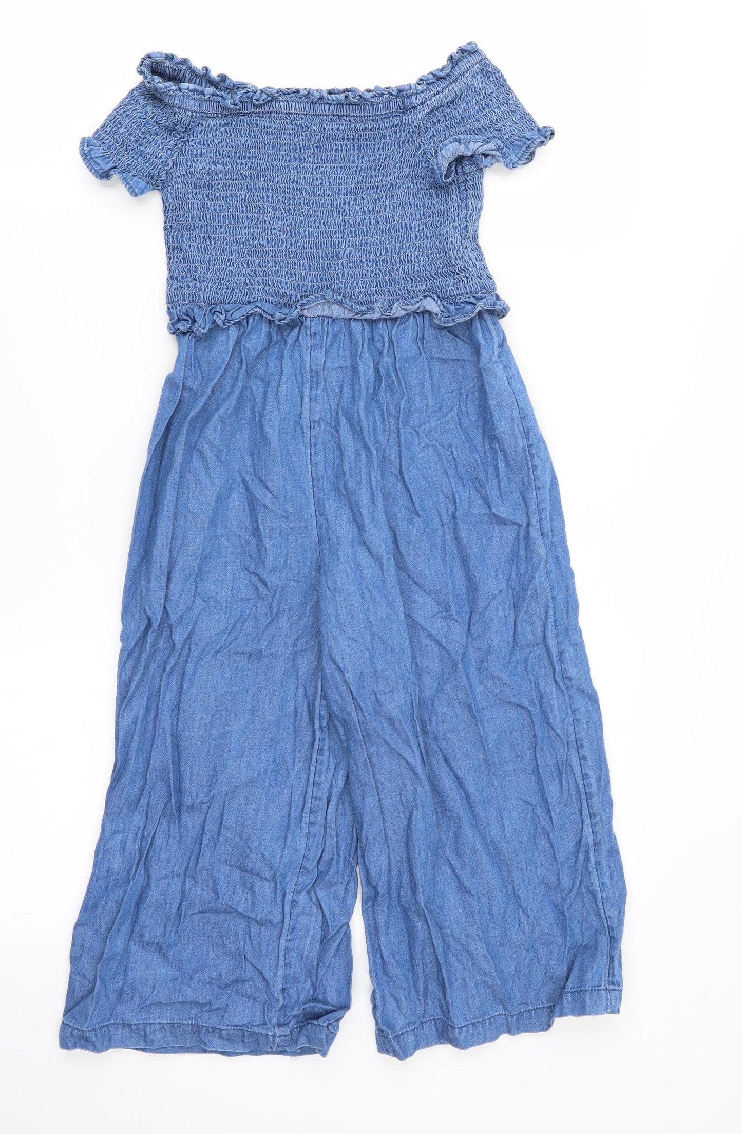 M&S Girls Blue   Jumpsuit One-Piece Size 7-8 Years