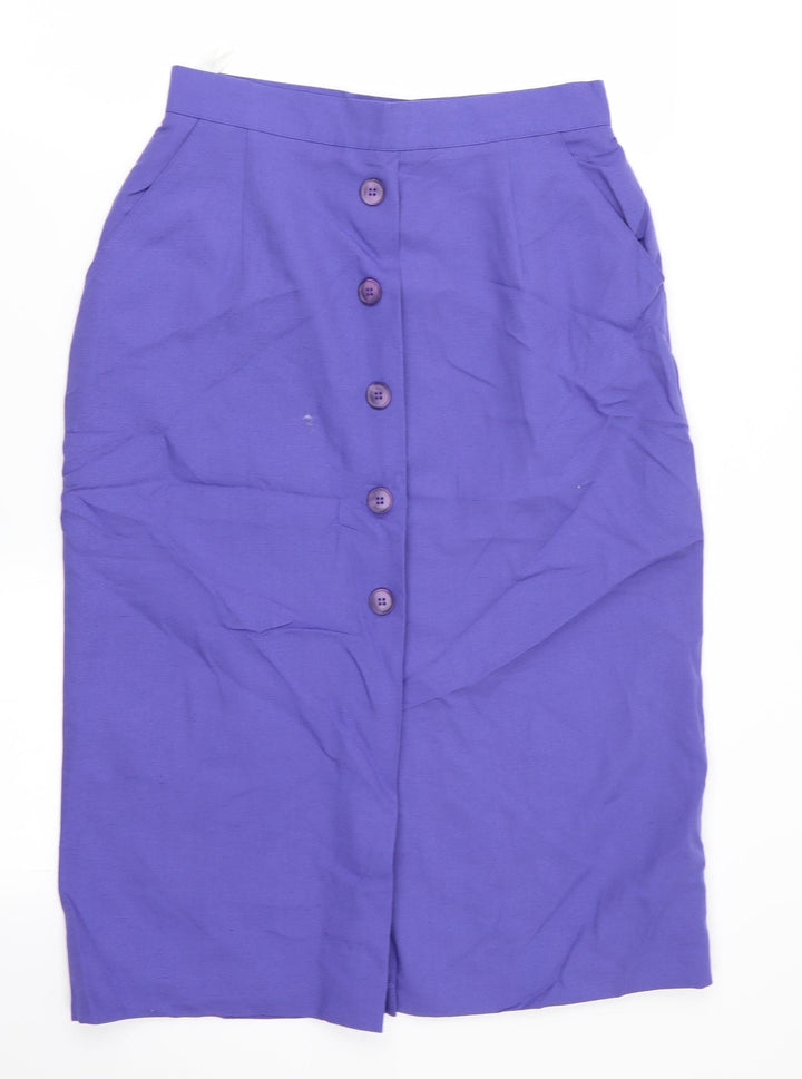 Richards Womens Purple Flare Skirt Size 12