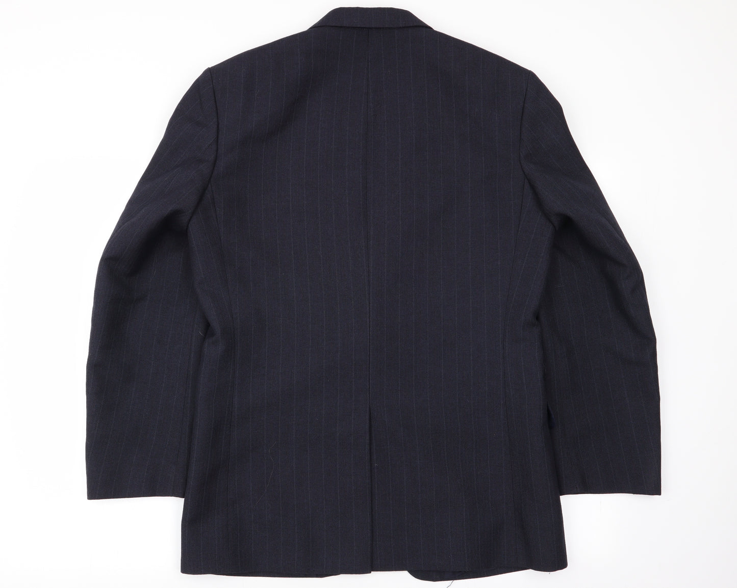 greenwoods Mens Blue Striped  Jacket Blazer Size 38