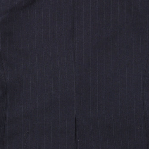 greenwoods Mens Blue Striped  Jacket Blazer Size 38