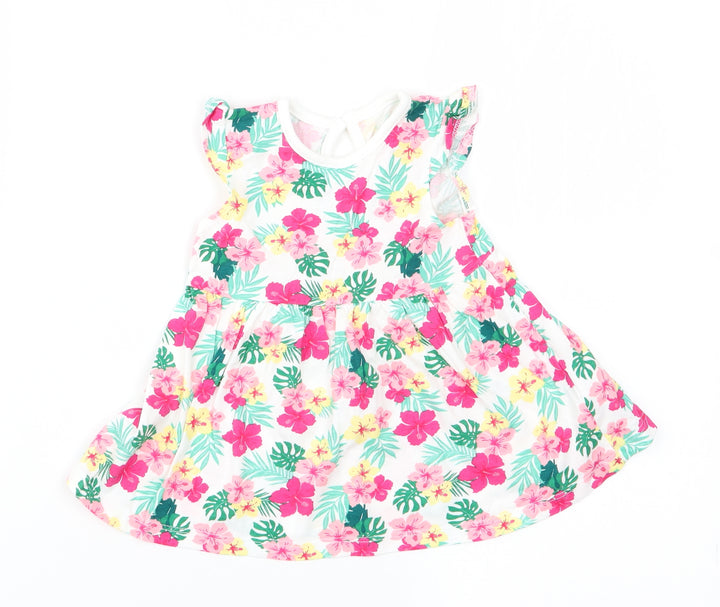 Primark Girls Multicoloured Floral Fit & Flare Size 3-6 Months