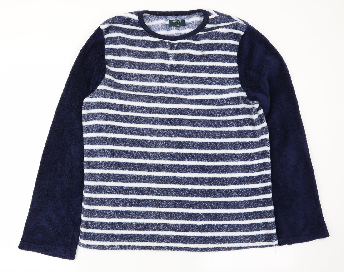 hudson bay Mens Multicoloured Striped   Pyjama Top Size XL