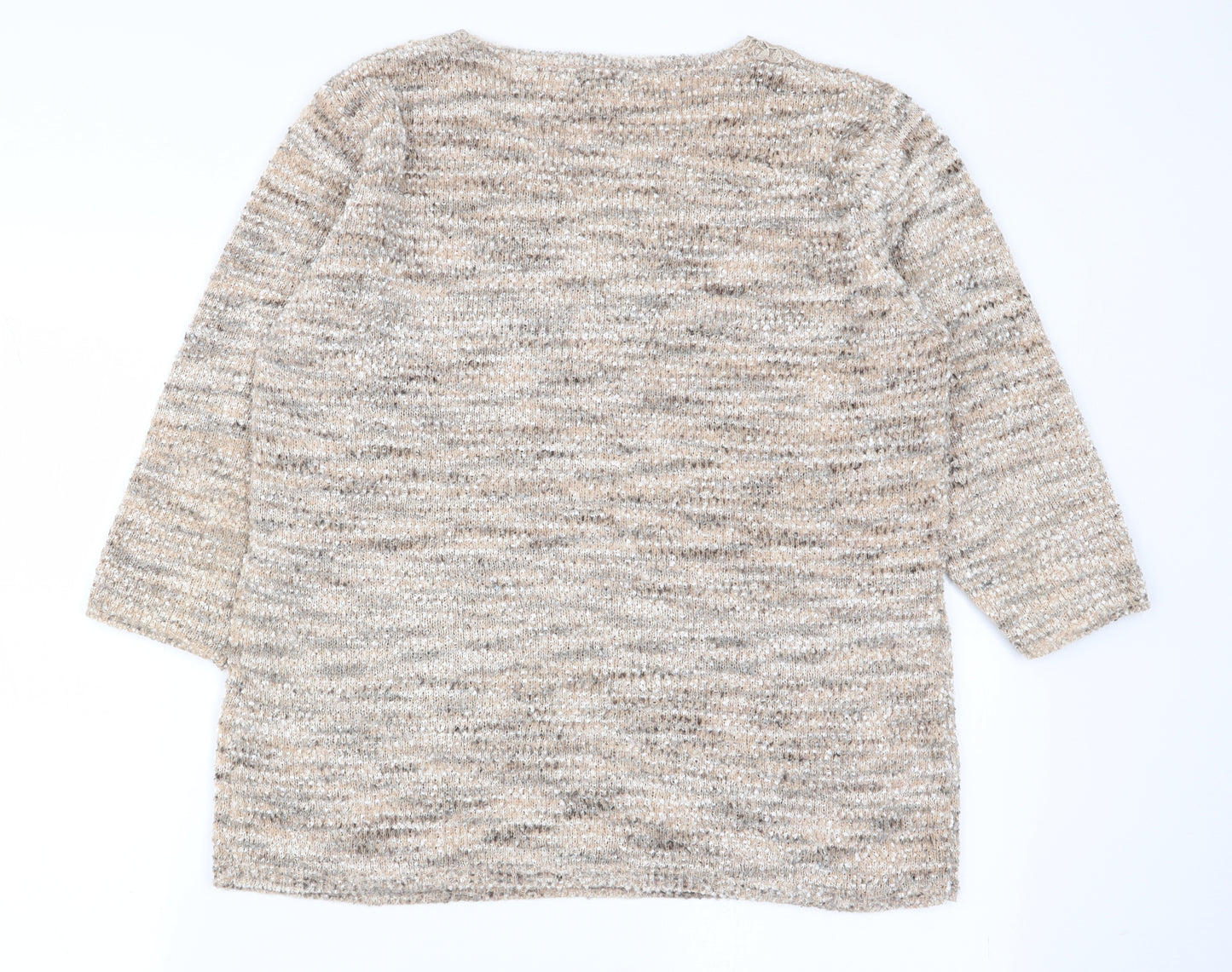 BM Womens Beige   Pullover Jumper Size M