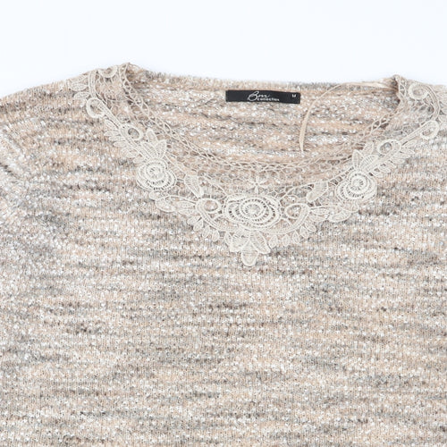 BM Womens Beige   Pullover Jumper Size M