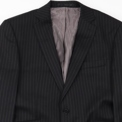 Studio Mens Black Striped  Jacket Blazer Size 42