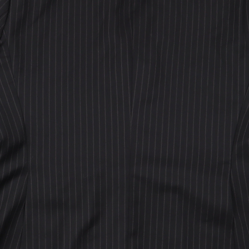 Studio Mens Black Striped  Jacket Blazer Size 42