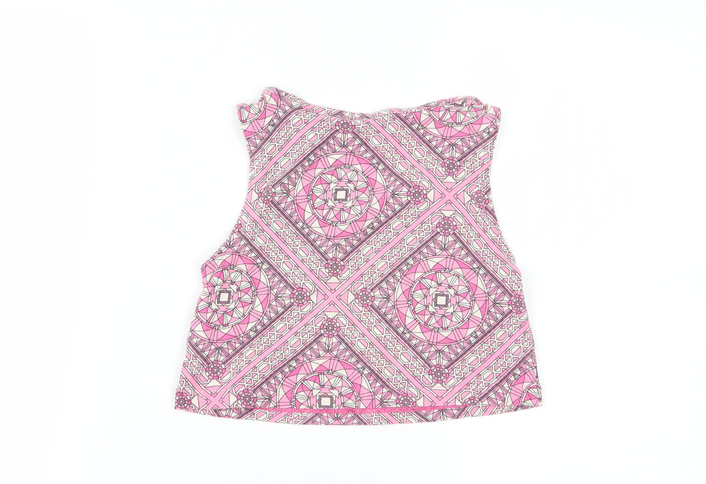 adidas Girls Multicoloured Geometric  Basic Tank Size 7-8 Years
