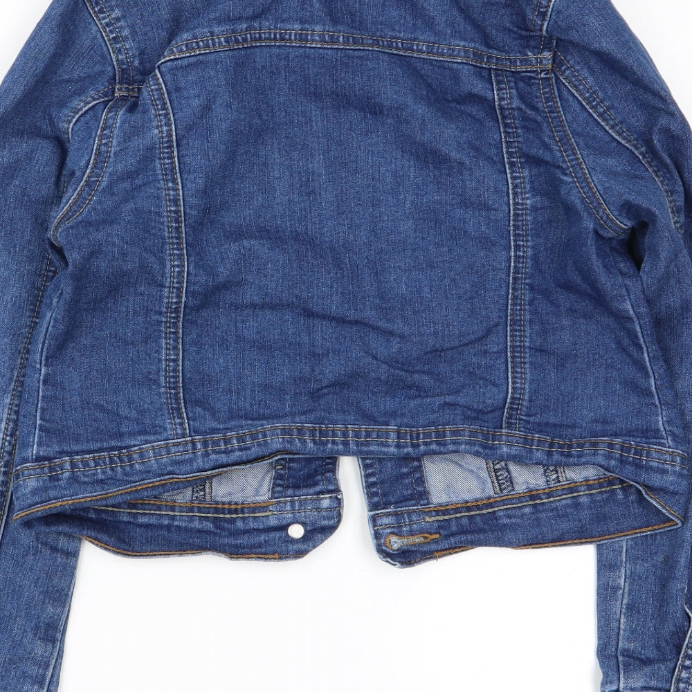 Asda George Girls Blue   Jacket  Size 7-8 Years  - denim jacket