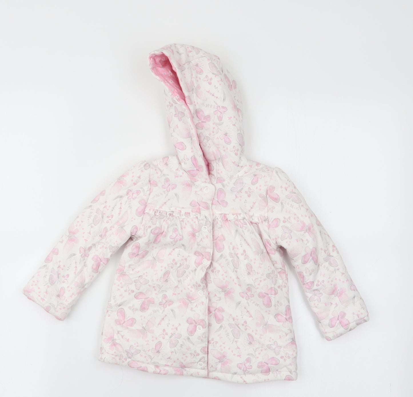 Asda George Girls Multicoloured   Jacket Coat Size 9-12 Months