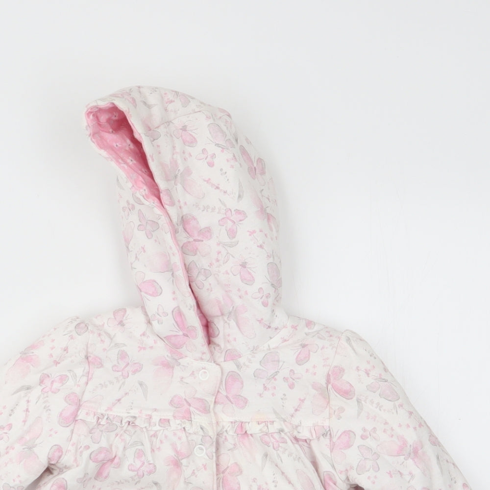 Asda George Girls Multicoloured   Jacket Coat Size 9-12 Months