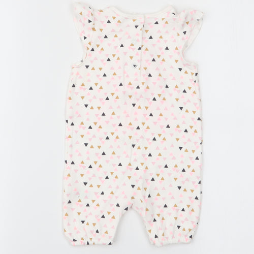 Matalan Girls Multicoloured Geometric  Babygrow One-Piece Size 3-6 Months