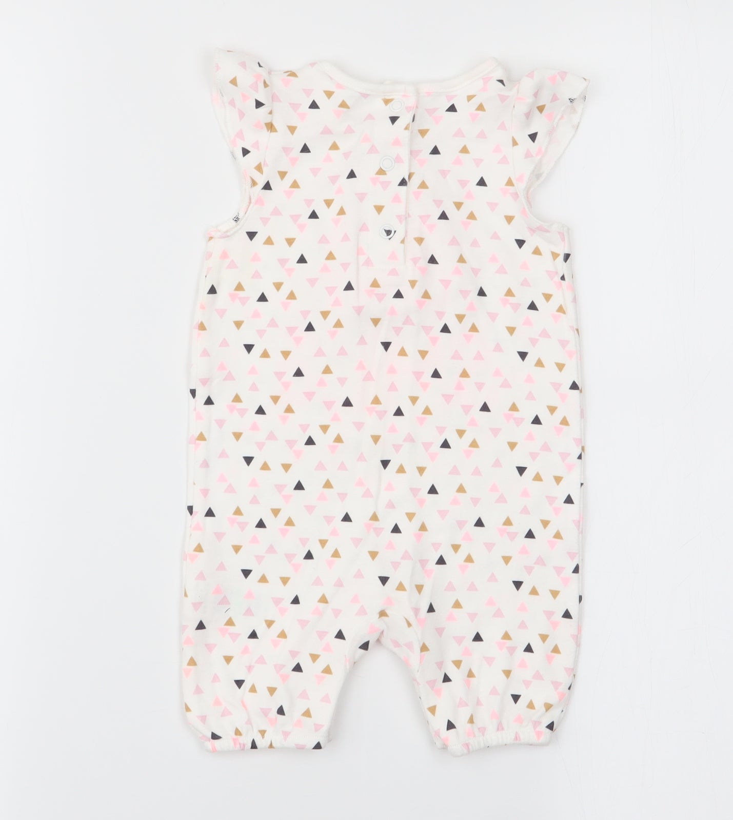 Matalan Girls Multicoloured Geometric  Babygrow One-Piece Size 3-6 Months