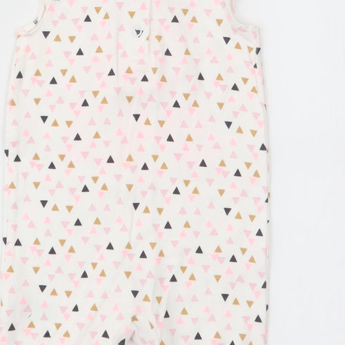 Matalan Girls Multicoloured Geometric  Babygrow One-Piece Size 3-6 Months