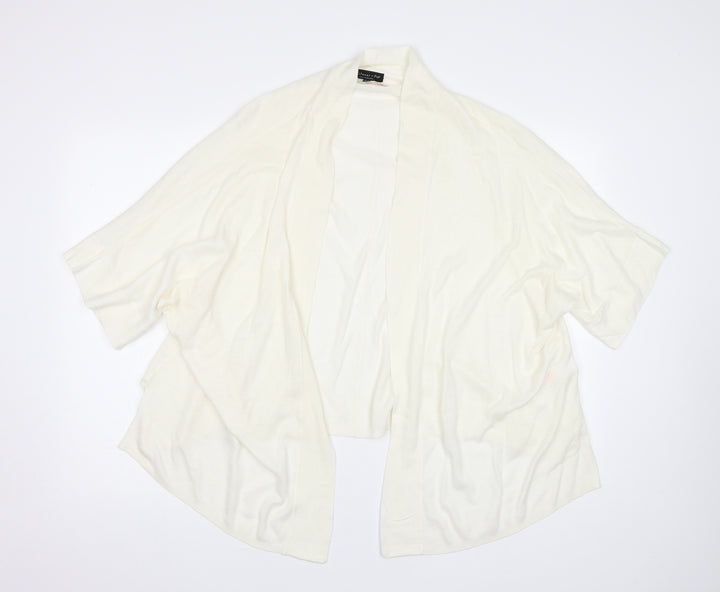 F&F Womens White Cardigan Jumper Size 10