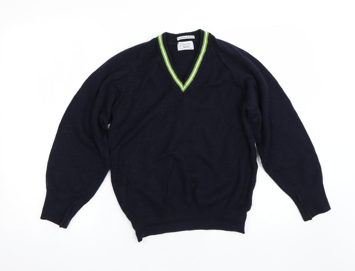 Charles Kirk Girls Blue Pullover Jumper Size 8-9 Years