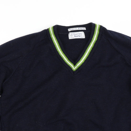 Charles Kirk Girls Blue   Pullover Jumper Size 8-9 Years