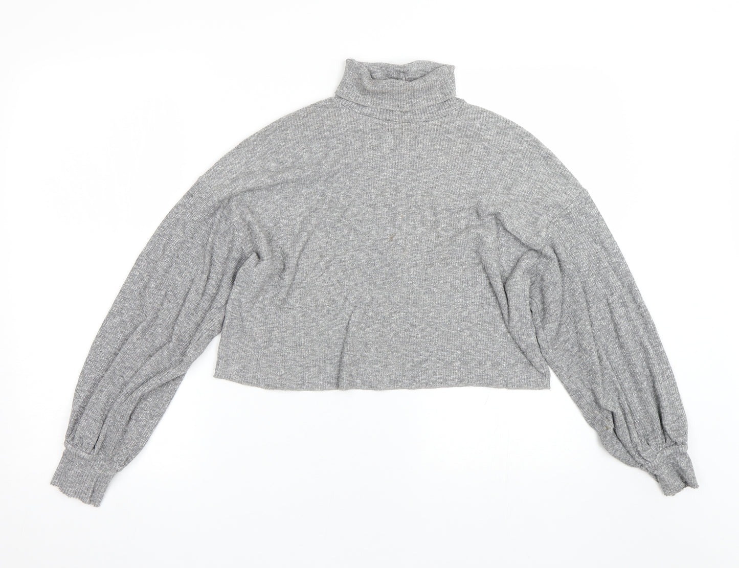 Bershka Womens Grey   Basic T-Shirt Size S