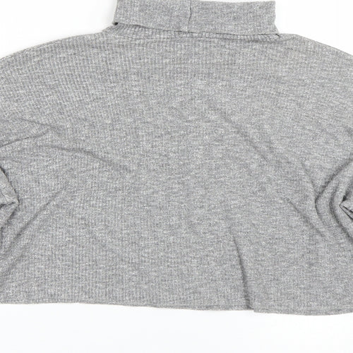 Bershka Womens Grey   Basic T-Shirt Size S