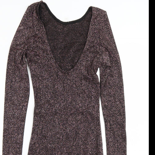 H&M Womens Pink   Wrap Dress  Size 4