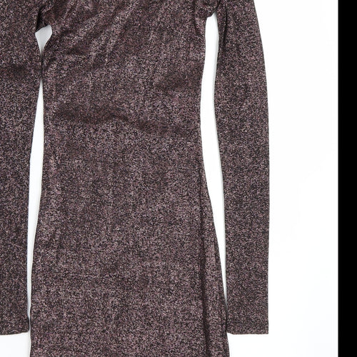 H&M Womens Pink   Wrap Dress  Size 4