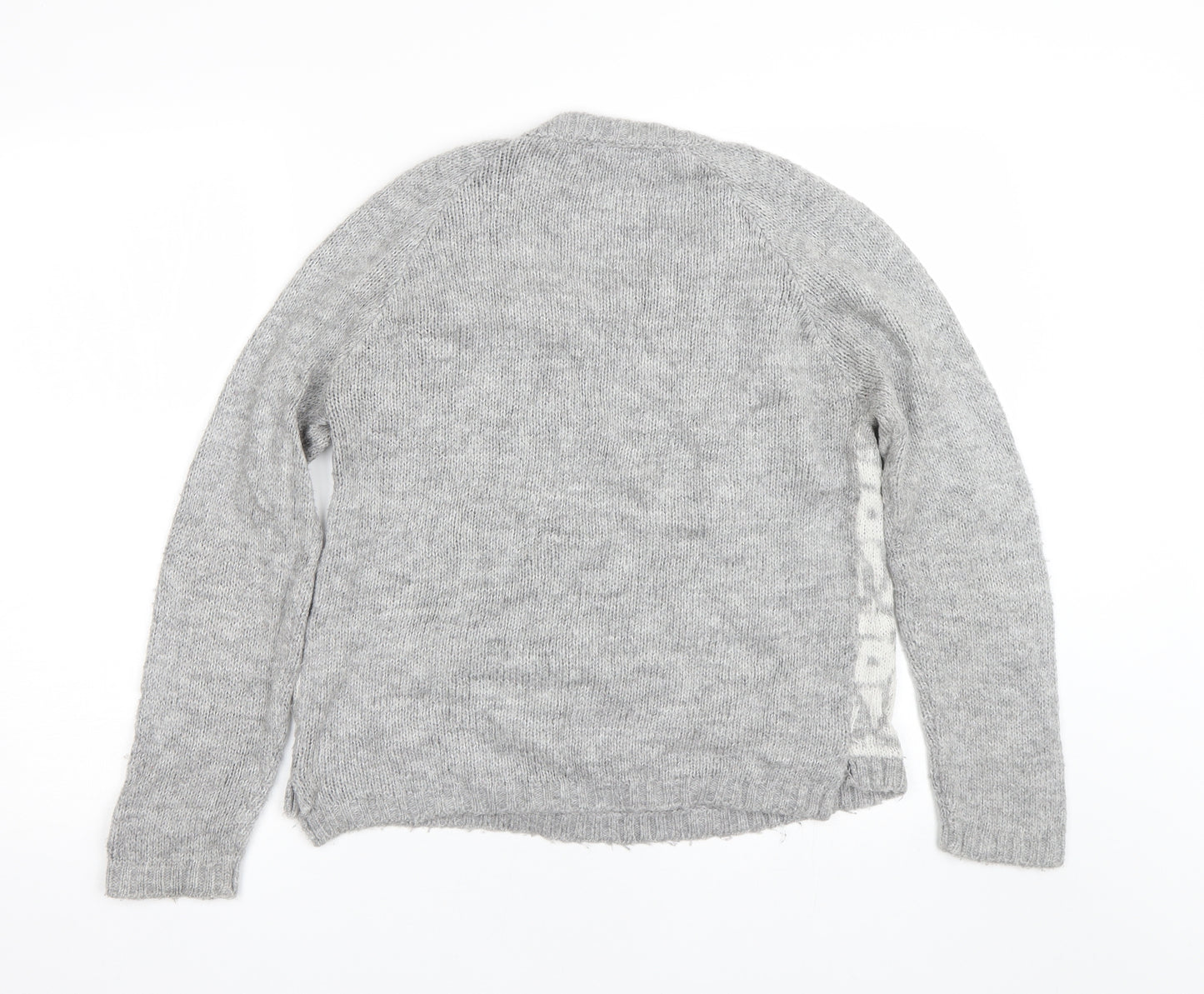 New Look Womens Grey   Pullover Jumper Size 10  - Owls