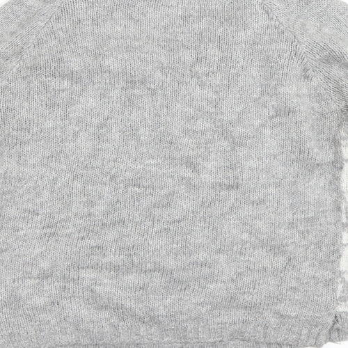 New Look Womens Grey   Pullover Jumper Size 10  - Owls