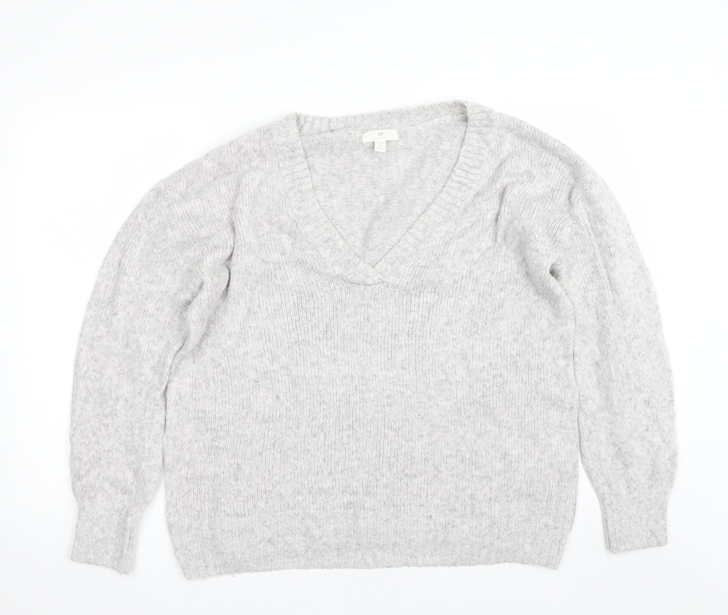 H&M Womens Grey   Pullover Jumper Size M