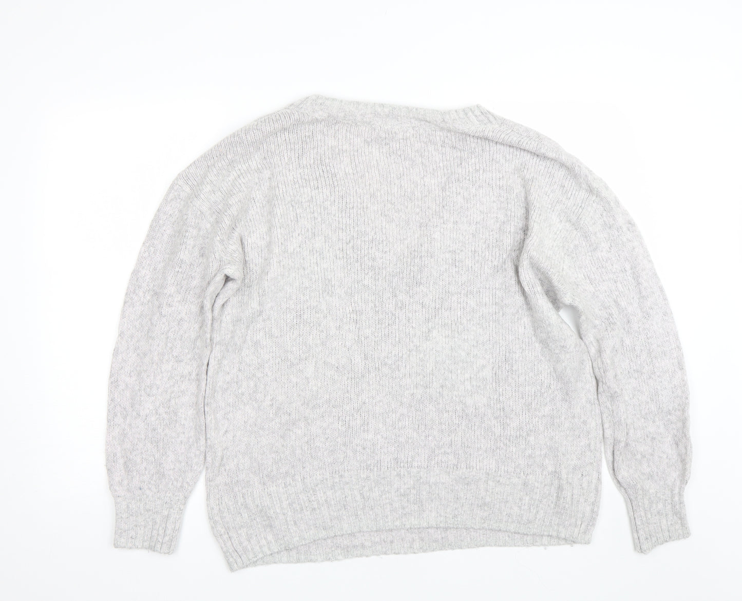 H&M Womens Grey   Pullover Jumper Size M