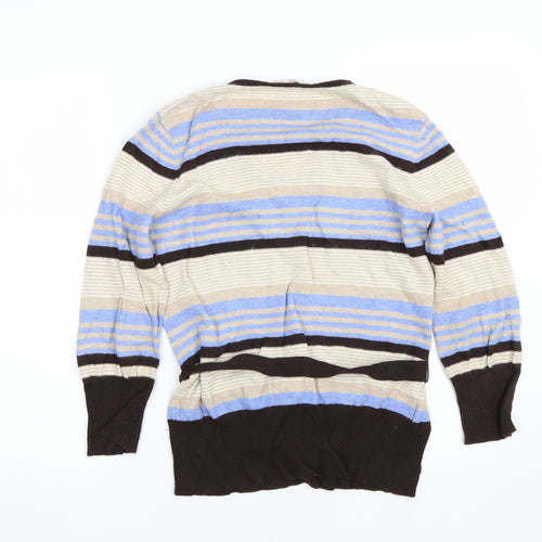 CC Womens Multicoloured Striped  Pullover Jumper Size M