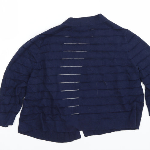 TU Womens Blue Striped  Cape Jumper Size 18