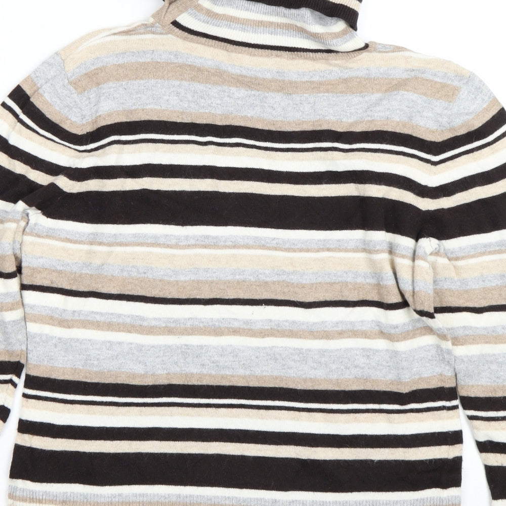 CC Womens Beige Striped  Pullover Jumper Size M