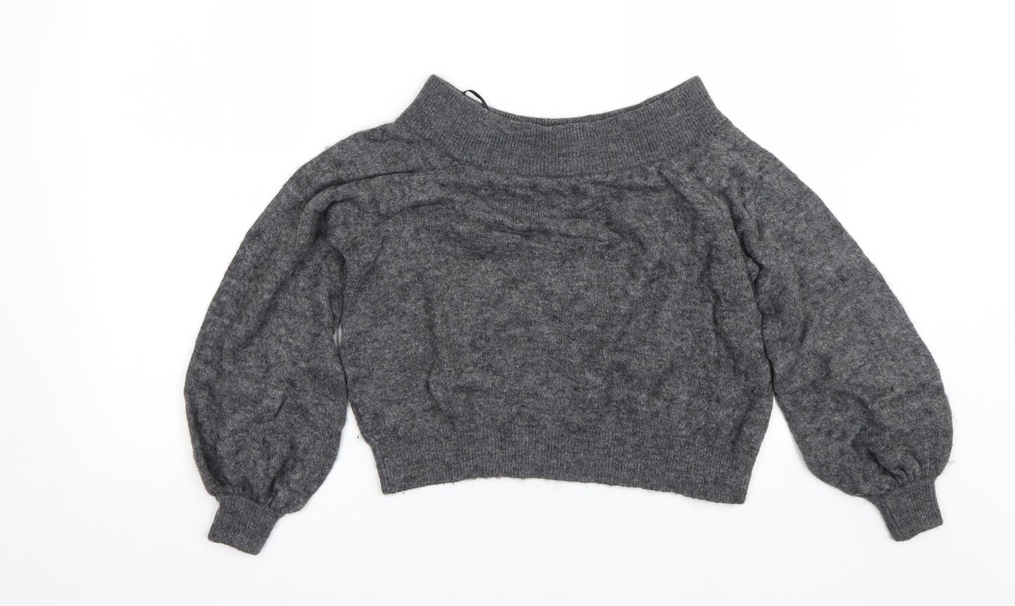 H&M Womens Grey   Pullover Jumper Size S