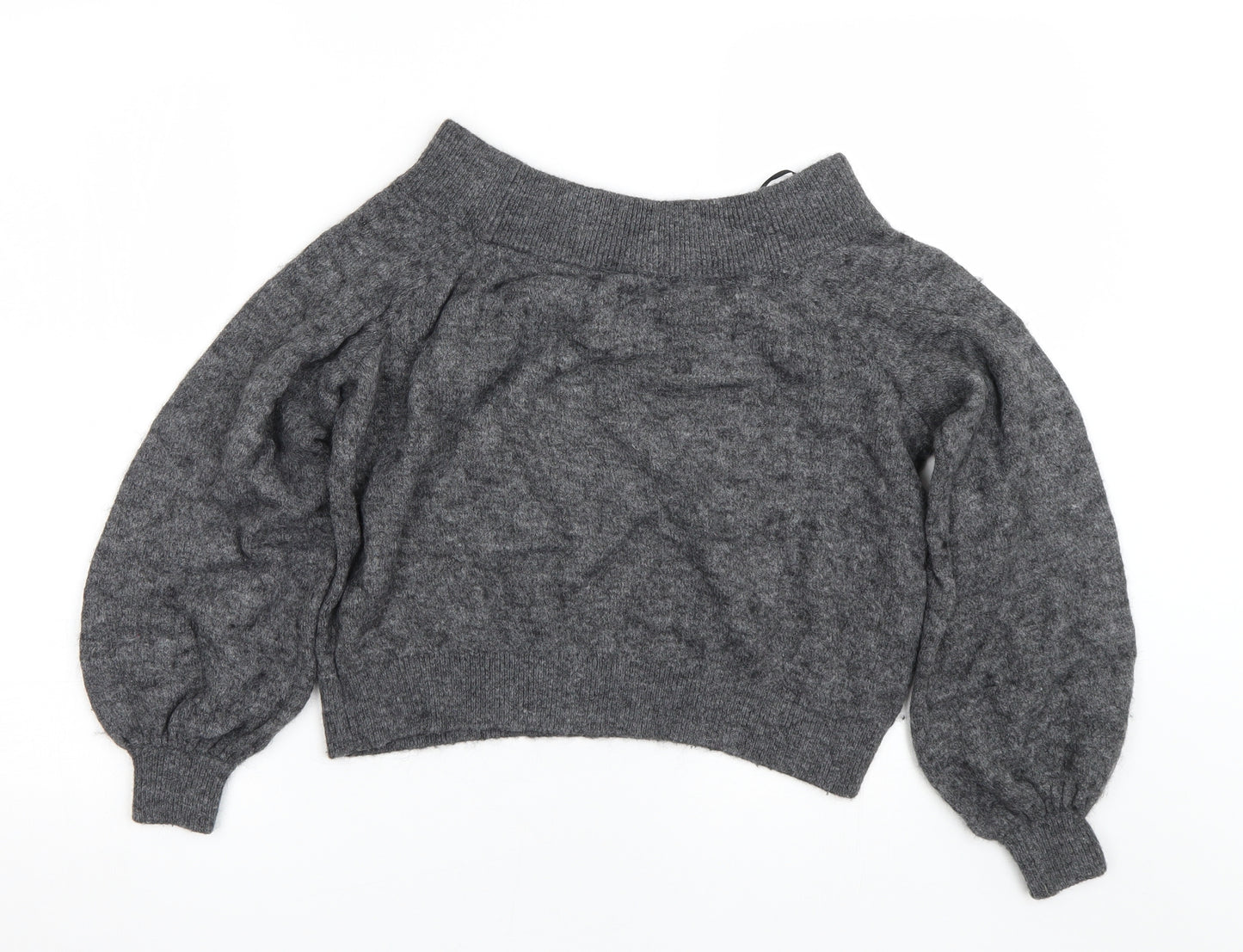 H&M Womens Grey   Pullover Jumper Size S