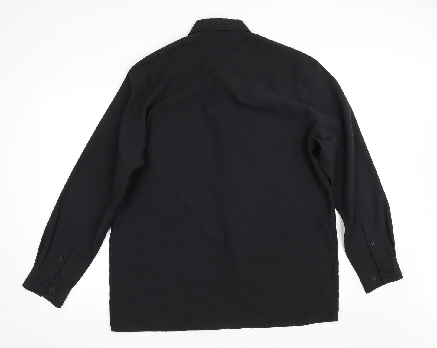 Casual Club Mens Black    Dress Shirt Size L