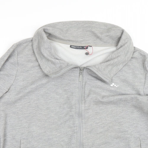 Only play Mens Grey   Full Zip Sweatshirt Size XL