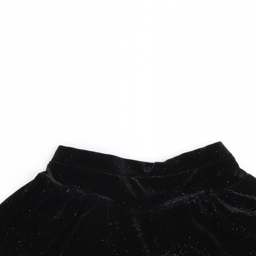 TU Girls Black   Sweat Shorts Size 7 Years