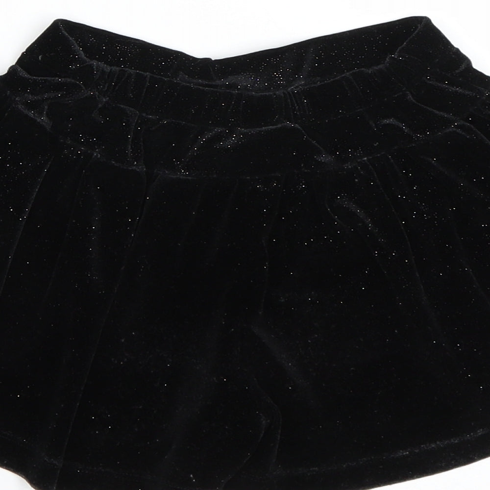 TU Girls Black   Sweat Shorts Size 7 Years