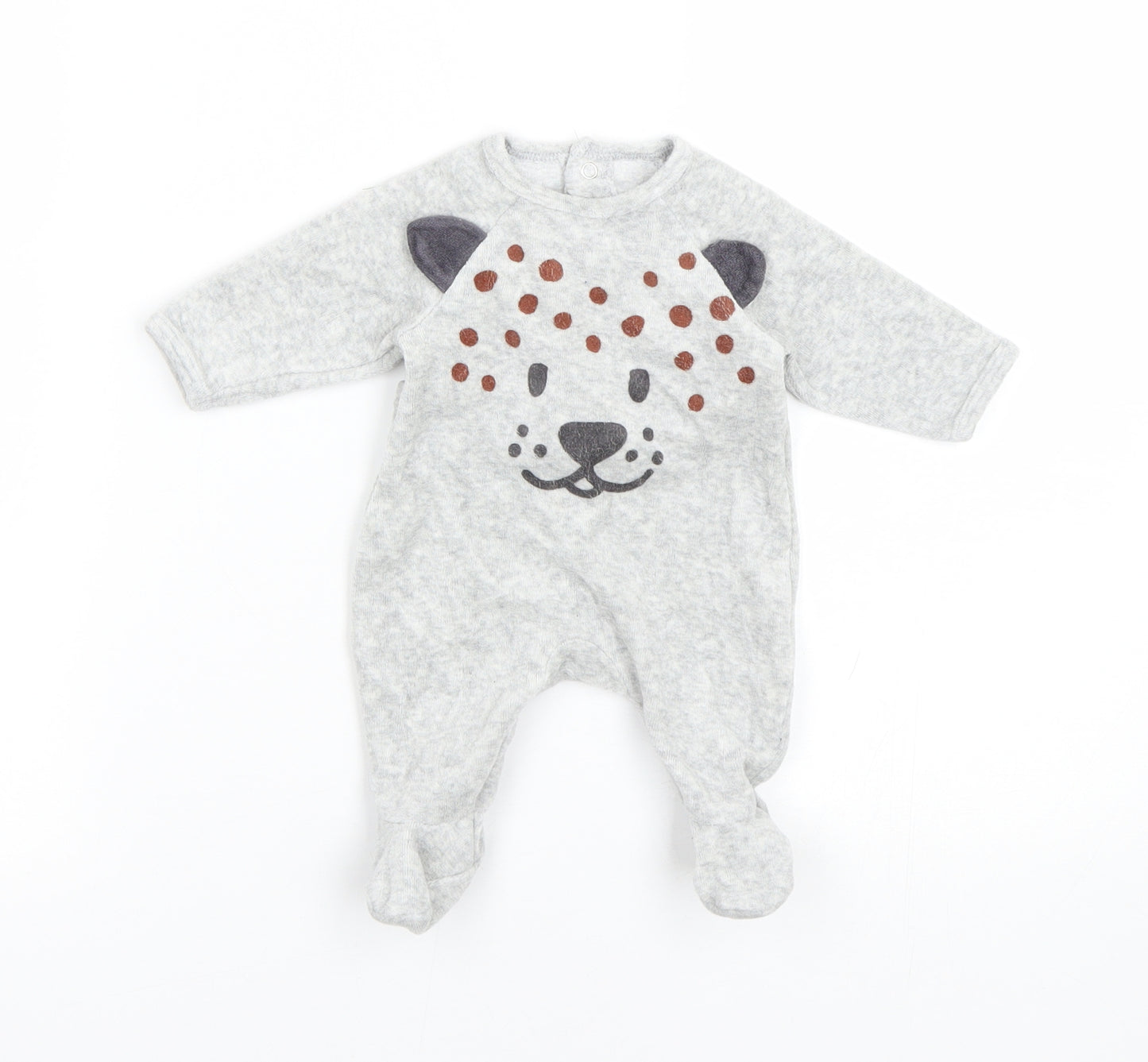 Preworn Baby Grey   Babygrow One-Piece Size 12-18 Months