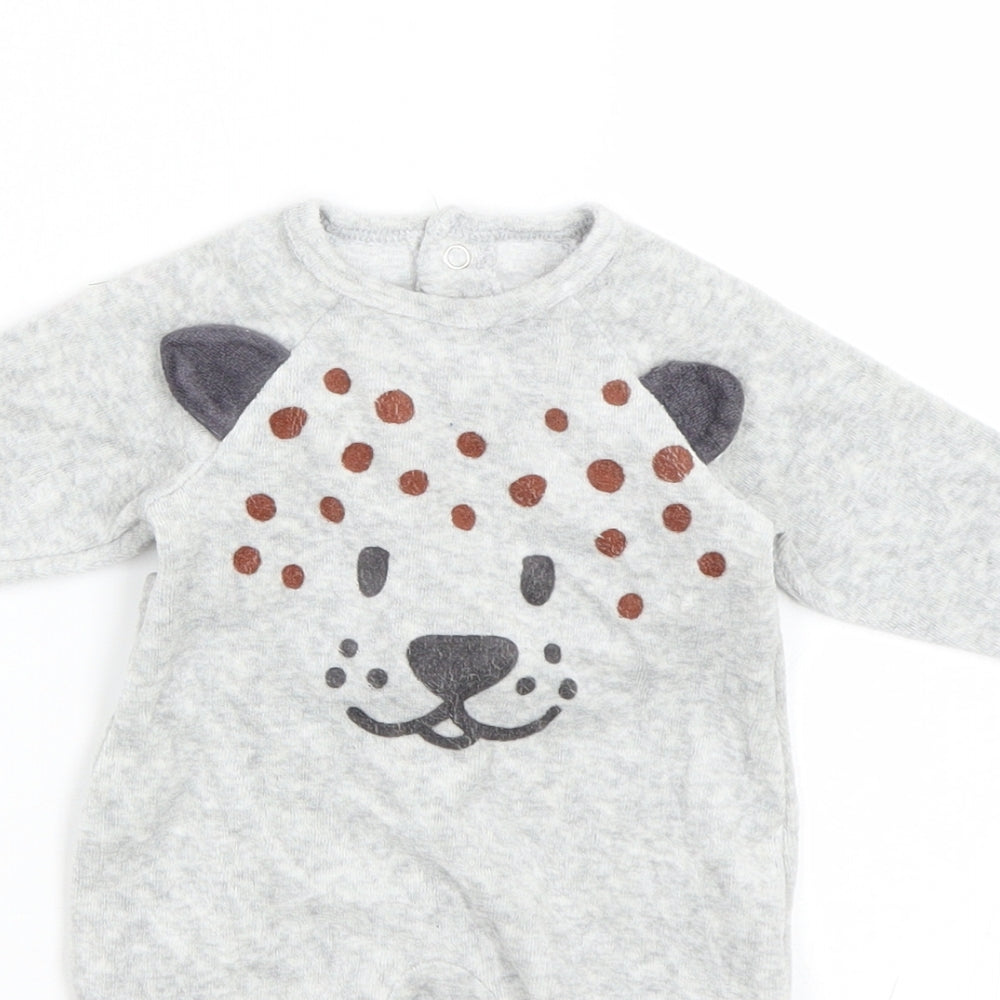 Preworn Baby Grey   Babygrow One-Piece Size 12-18 Months