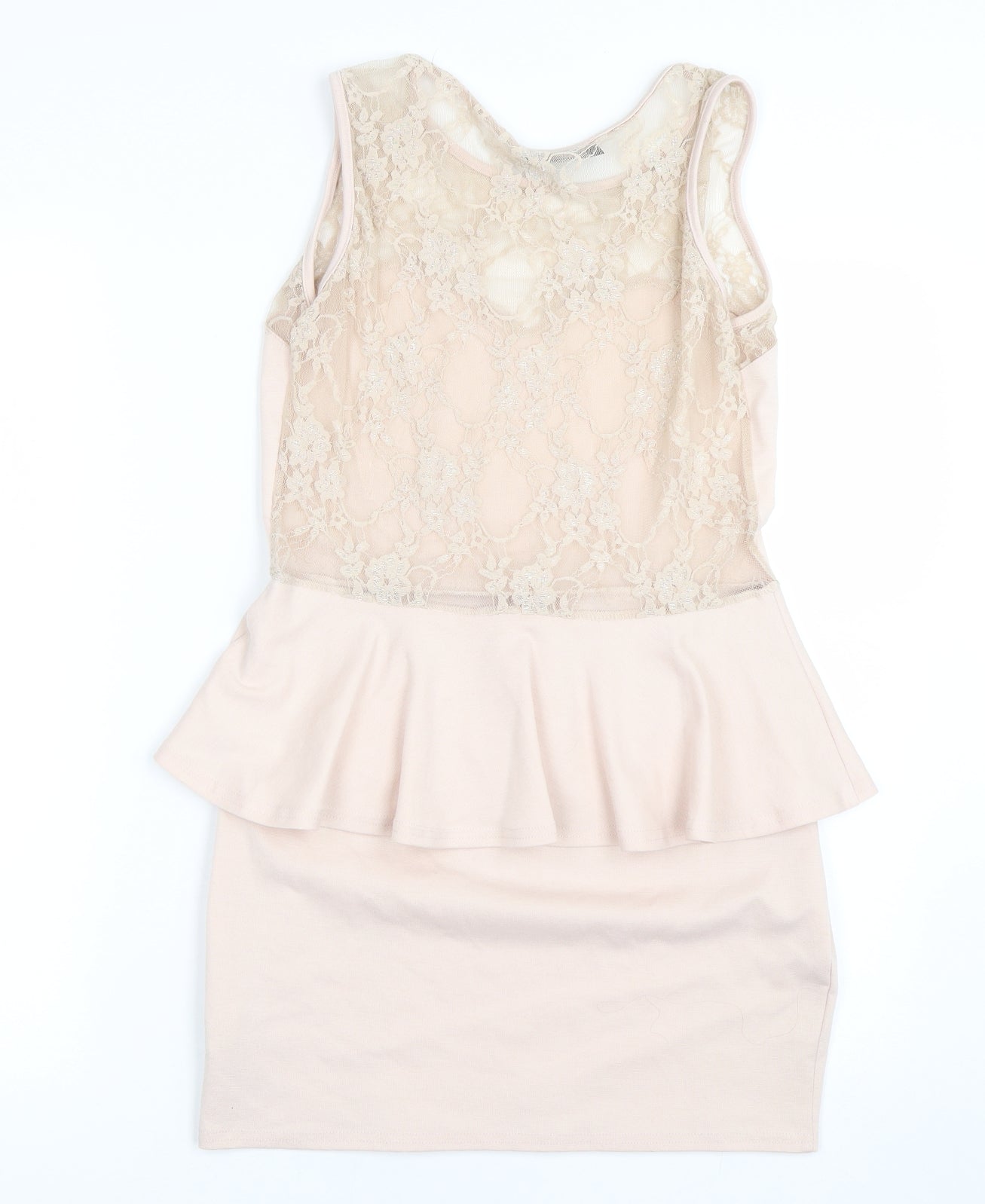 New Look Womens Pink Floral  Tank Dress  Size 12