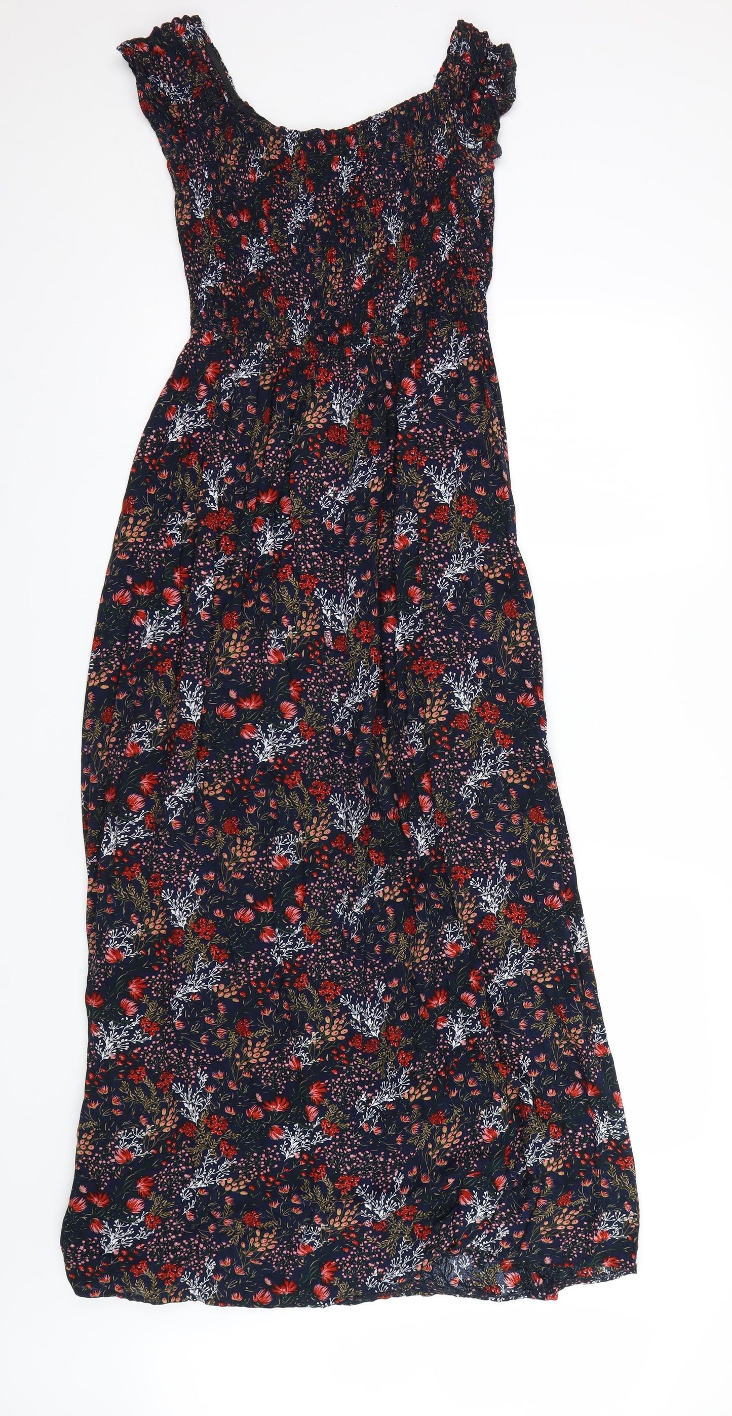 Izabel Womens Blue Floral  Tank Dress  Size 10